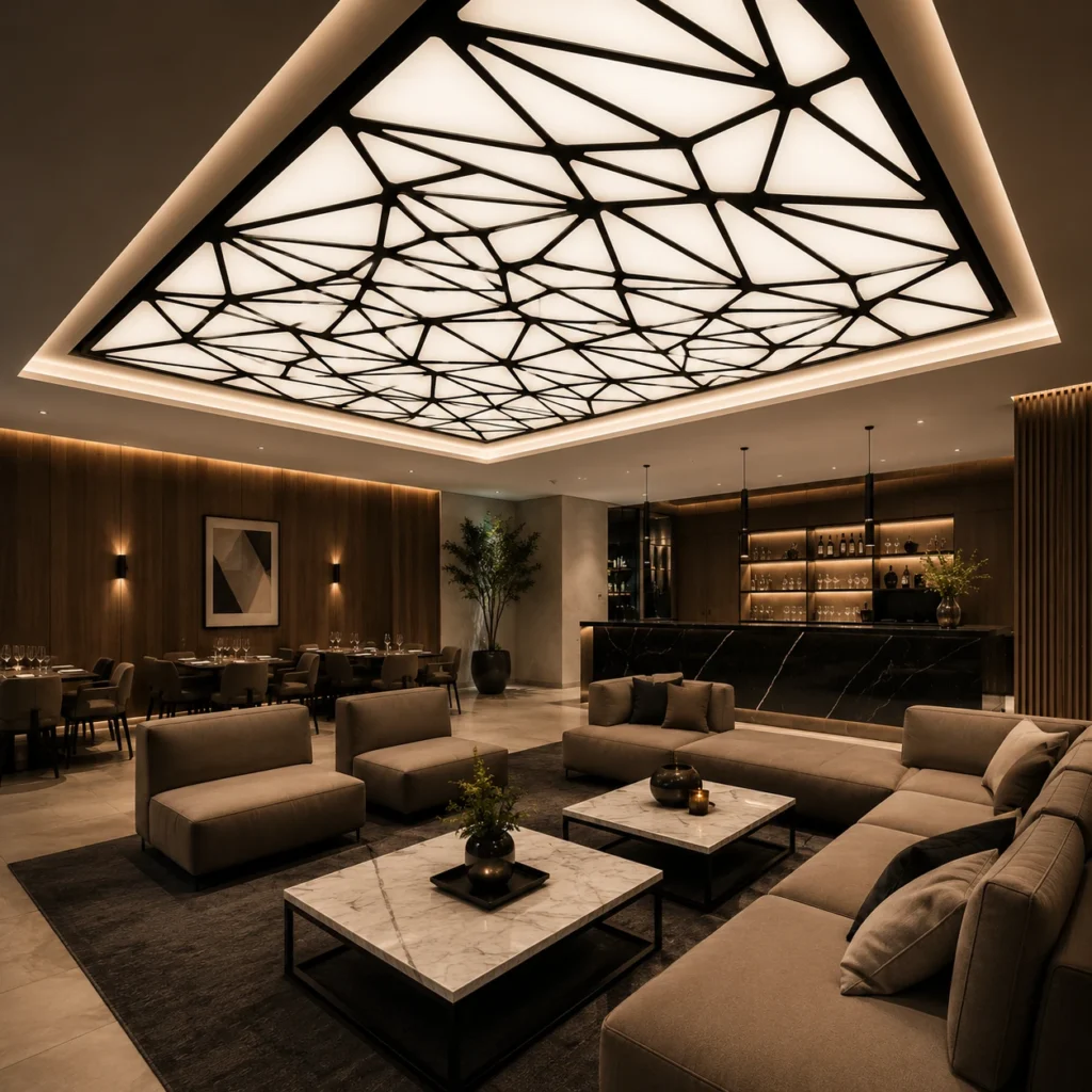 sv ceiling geometric ceiling square